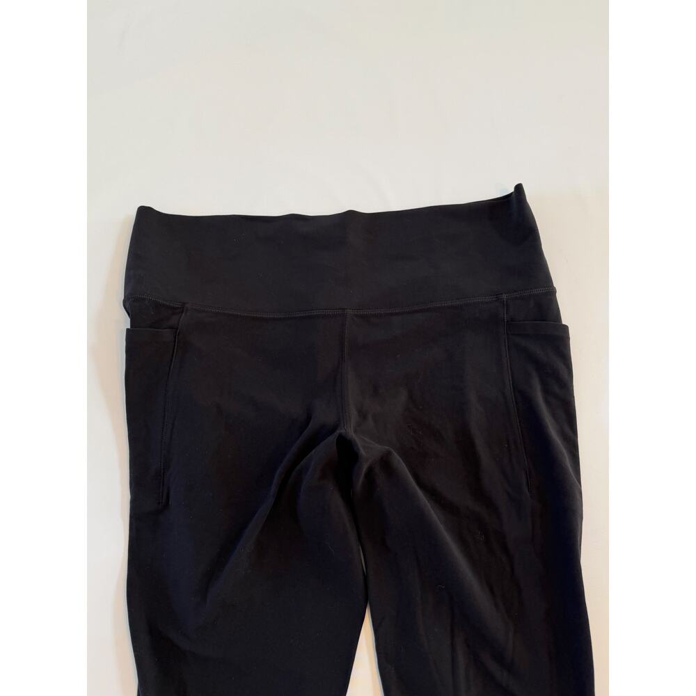 Athleta Salutation Stash 7/8 Cropped Capri Tights Leggings Womens XL Black - Picture 12 of 16